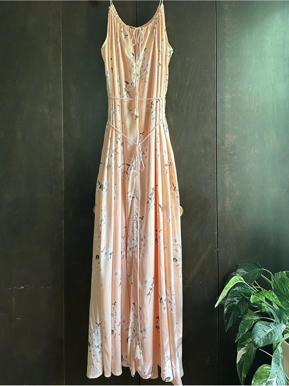 Abercrombie & Fitch Peach Floral Maxi Dress